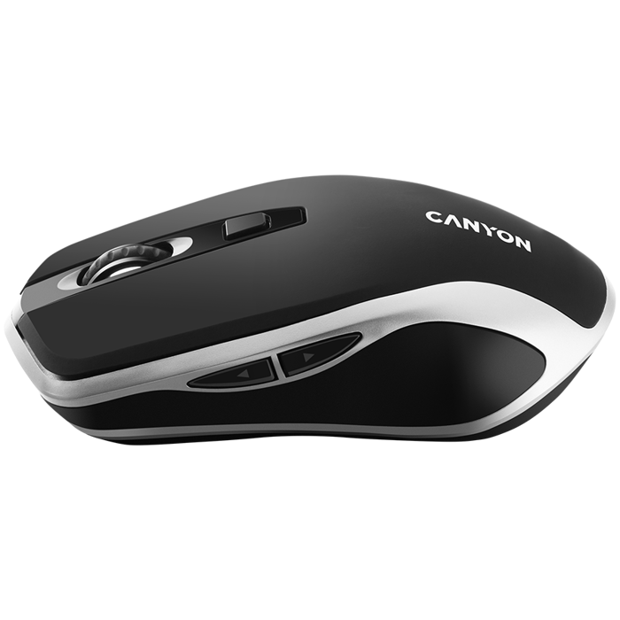 CANYON MW-19, 2.4GHz Wireless Rechargeable Mouse with Pixart sensor, 6keys, Silent switch for right/left keys,DPI: 800/1200/1600, Max. usage 50 hours for one time full charged, 300mAh Li-poly battery,