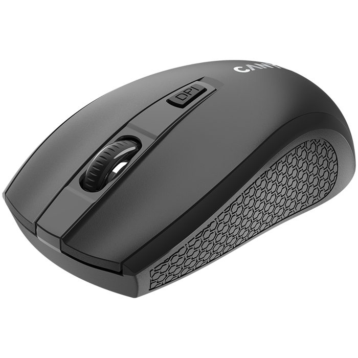CANYON MW-7, 2.4Ghz wireless mouse, 6 buttons, DPI 800/1200/1600, with 1 AA battery ,size 110*60*37mm,58g,black