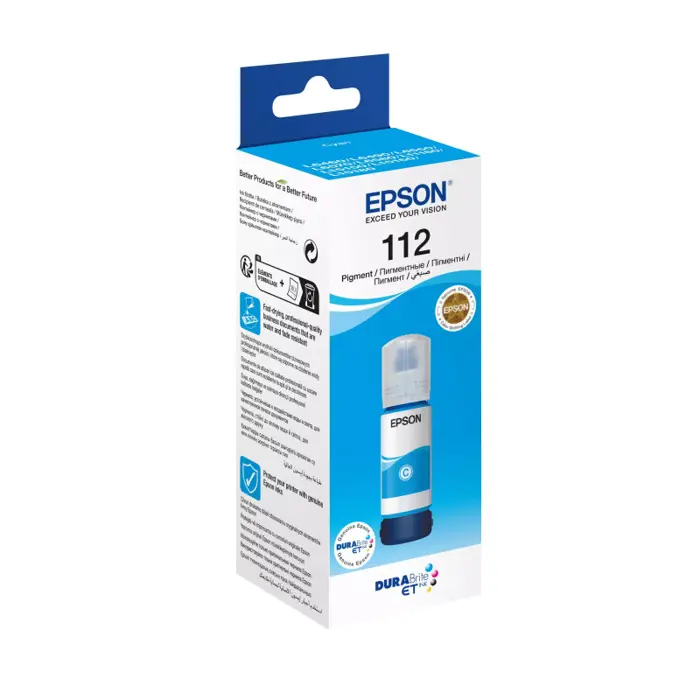 Car. Epson 112 EcoTank Cyan ink bottle (C13T06C24A) 70 ml
