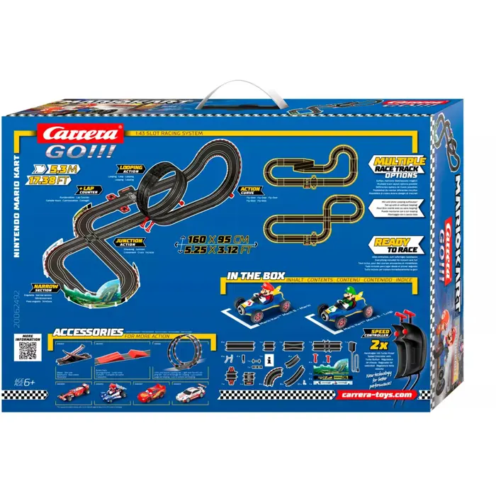 Carrera GO!!! Mario Kart 8 - Mach 8, Racetrack (With Mario Kart Decorations)