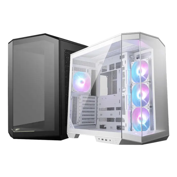 CASE MICROTOWER MATX W/O PSU/MAG PANO 100R PZ WHITE MSI