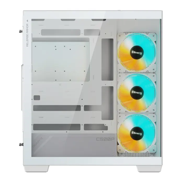 CASE MIDITOWER ATX W/O PSU/GB-C500PI ST WHITE GIGABYTE