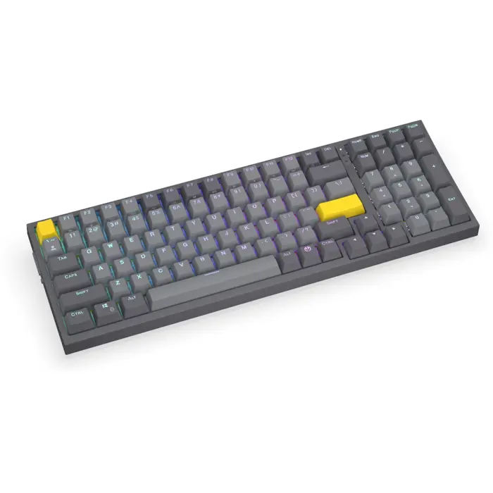 Celeris 1800 (gray, US layout, ENDORFY Yellow by Gateron)