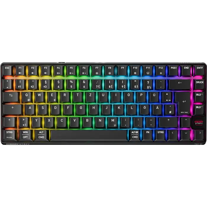 Cherry XTRFY K33 Compact Wireless (black, DE layout, rubber dome)