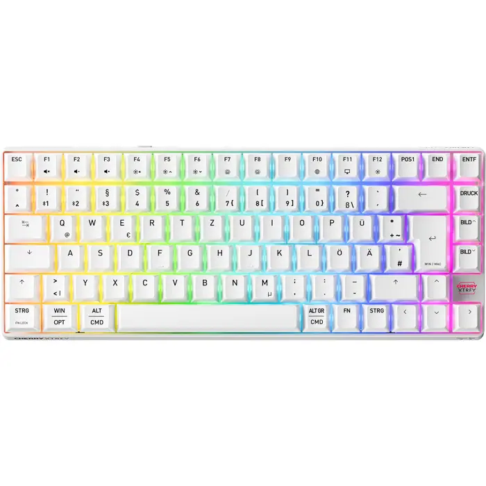 Cherry XTRFY K33 Compact Wireless (white, DE layout, rubber dome)