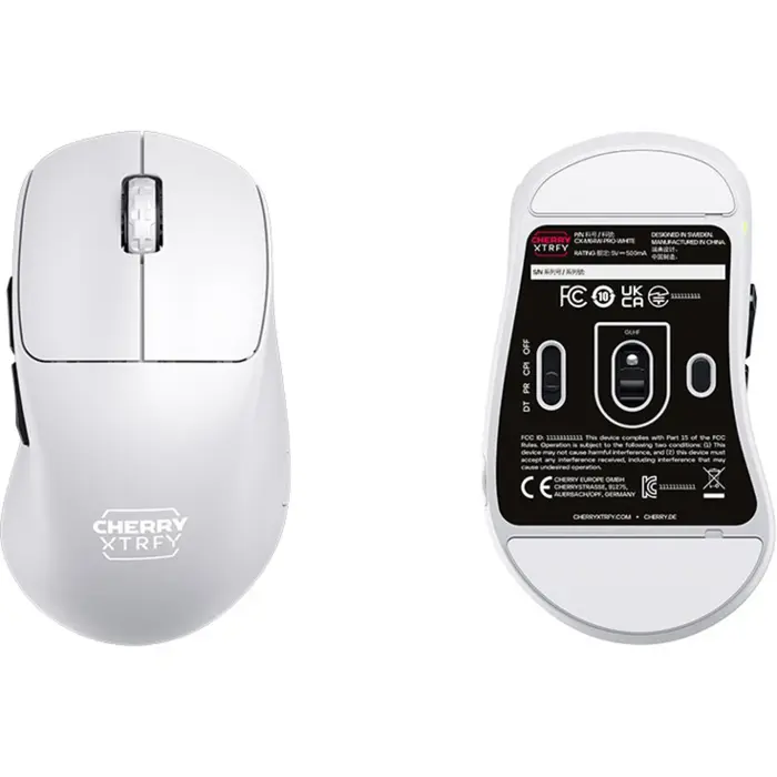 CHERRY XTRFY M64 Pro Wireless, gaming mouse white/black