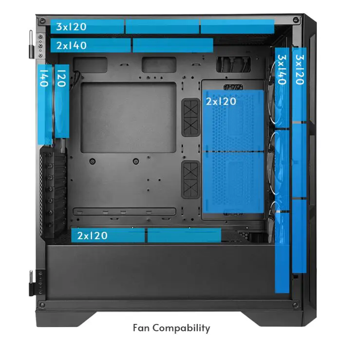 Chieftec APEX LUMO USB3.2 Gen2 E-ATX case, black
