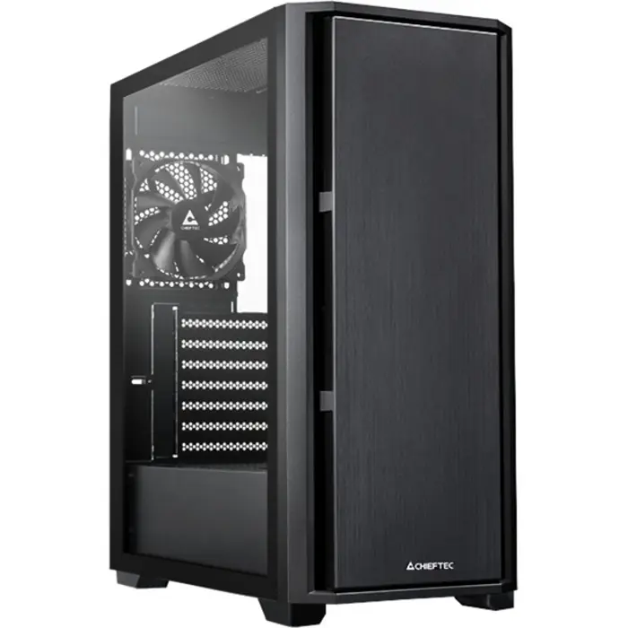 Chieftec AS-02B-TG-OP, tower case black, tempered glass