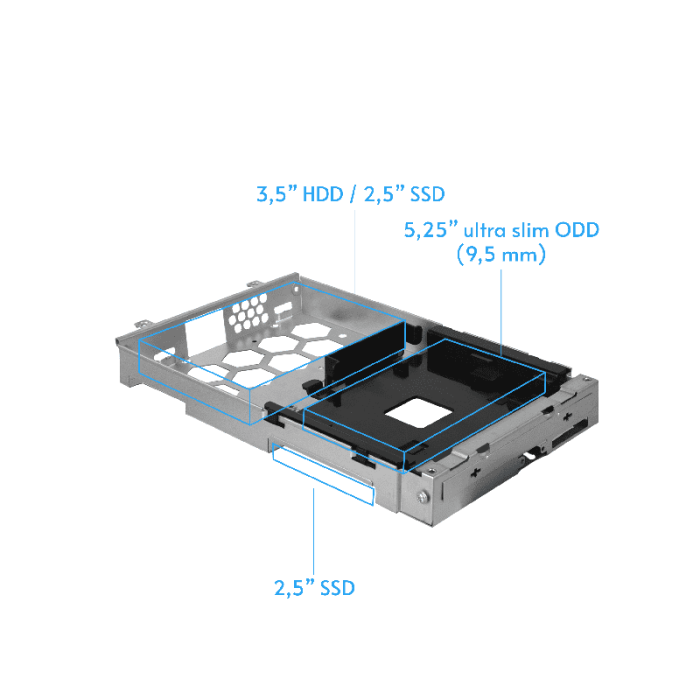 Chieftec BE-10B-300 USB3 mATX case, black