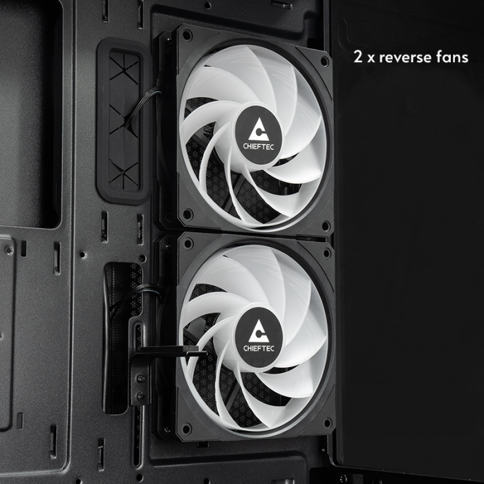 Chieftec GT-01B-OP USB3.2 ATX ohišje, crno