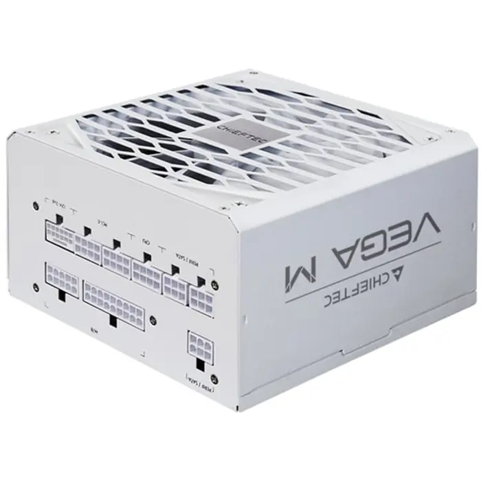 Chieftec Vega M 1000W White, PC power supply white, 1x 12 pin high power GPU, 4x PCIe, cable management, 1000 watts