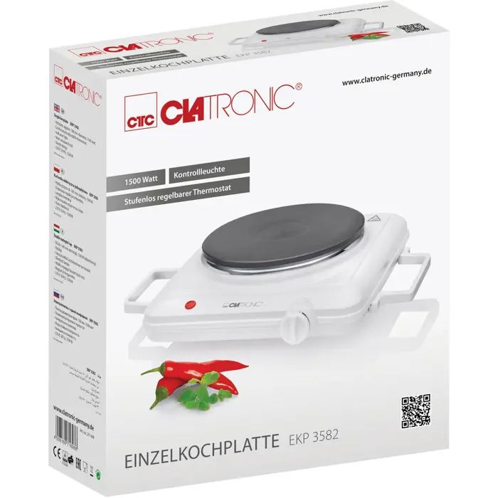 Clatronic EKP 3582, hot plate (white)