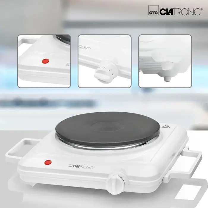 Clatronic EKP 3582, hot plate (white)