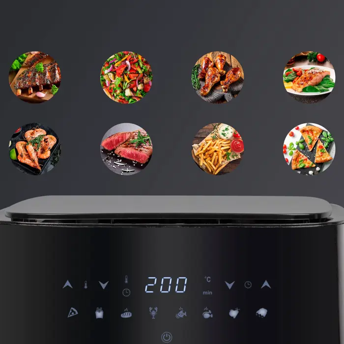 Clatronic hot air fryer FR 3782 H (black/stainless steel, 1,450 watts, basket 5 liters)