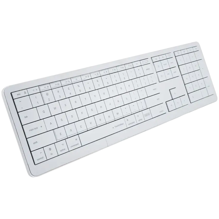CLVX 1 Wireless Keyboard - Adaptive AI & Touch on Keys / 4-Device Bluetooth/USB-C / Silent Scissor Keys / Interactive RGB / Compatible with MacBook, iMac, iPad, Apple TV