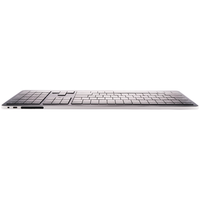 CLVX 1 Wireless Touchpad Keyboard / Bluetooth & USB-C / Low Profile, RGB Backlit, Touch Sliders, Quiet Scissor Keys / Compatible with Windows/Linux/MacOS / Ergonomic Typing