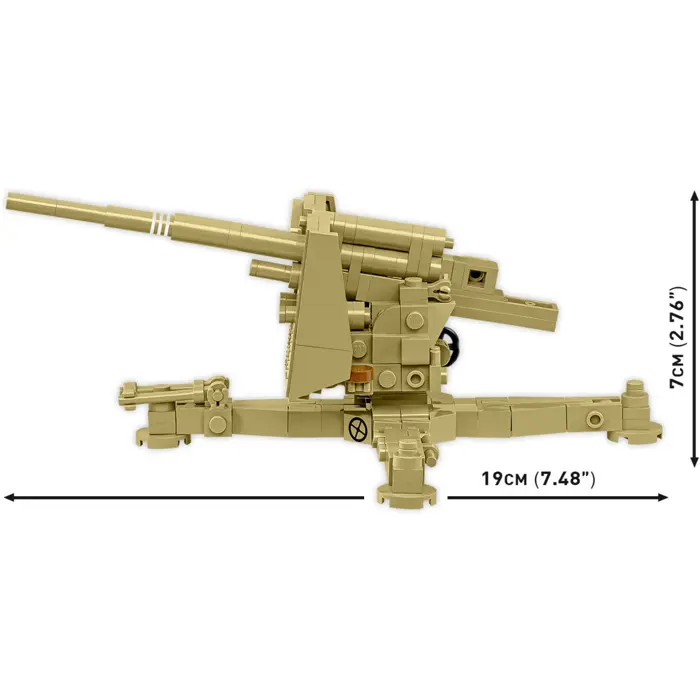COBI 8.8 cm Flak 18 Anti-Aircraft Gun Building Block Set