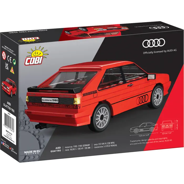 COBI Audi Quattro 1980 (red, scale 1:35)