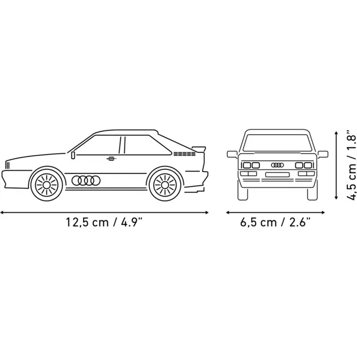 COBI Audi Quattro 1980 (white, scale 1:35)