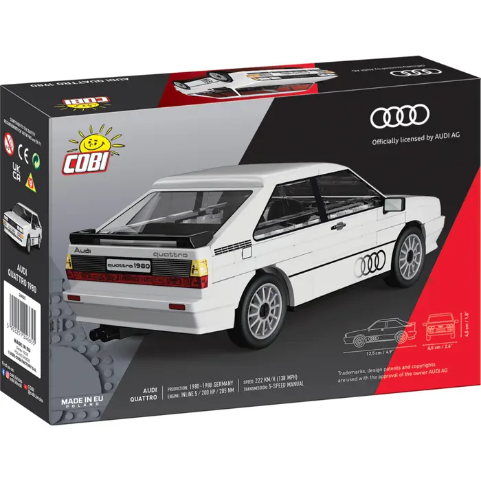 COBI Audi Quattro 1980 (white, scale 1:35)