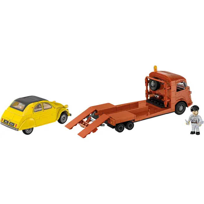 COBI Citroen Type H Car Transporter & 2CV Type AZ (scale 1:35)