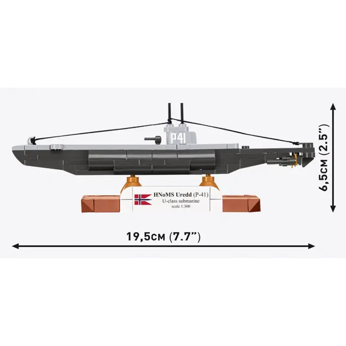 COBI HNoMS Uredd (P-41) U-class submarine (scale 1:300)