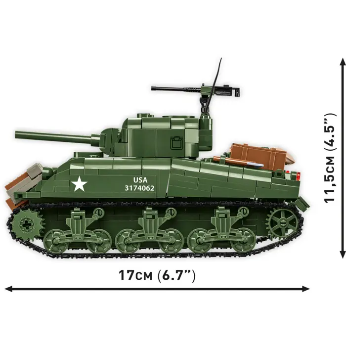 COBI M4A1 Sherman, construction toy scale 1:35