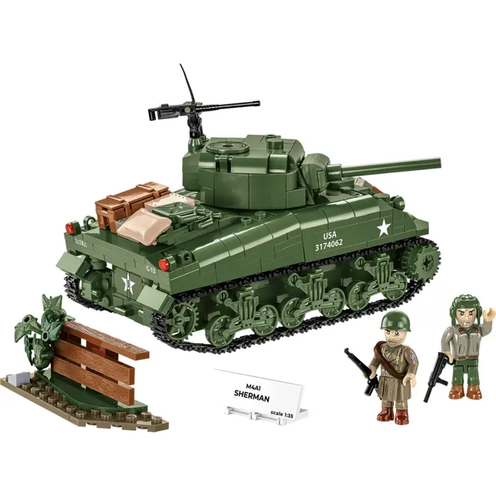 COBI M4A1 Sherman, construction toy scale 1:35