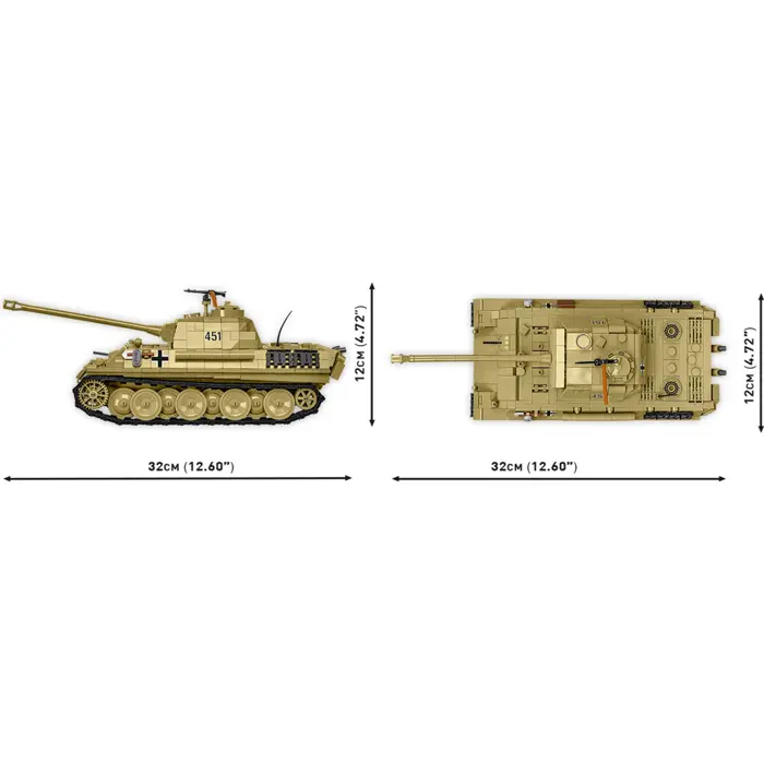 COBI Panzer V Panther Ausf. G "Poodle", construction toy, scale 1:28