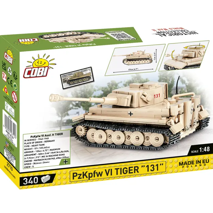 COBI PzKpfw VI Tiger 131, construction toy, scale 1:48