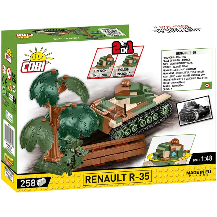 COBI Renault R-35, construction toy, scale 1:48
