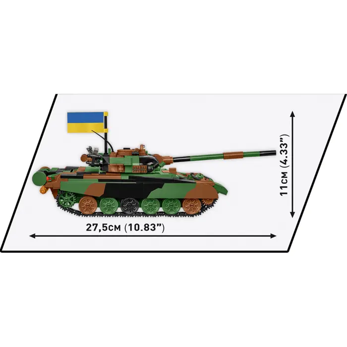 COBI T-72M1R (PL/UA), construction toy scale 1:35