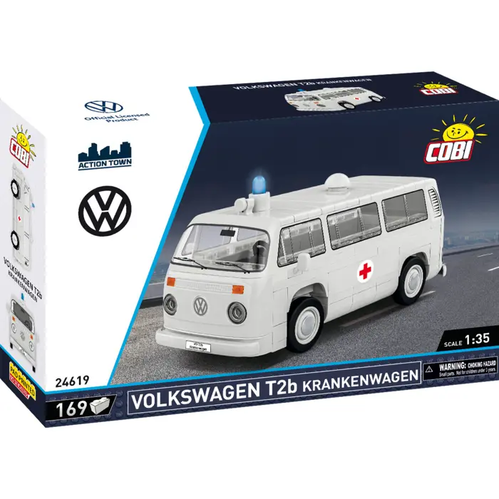 COBI Volkswagen T2b Ambulance (grey, scale 1:35)