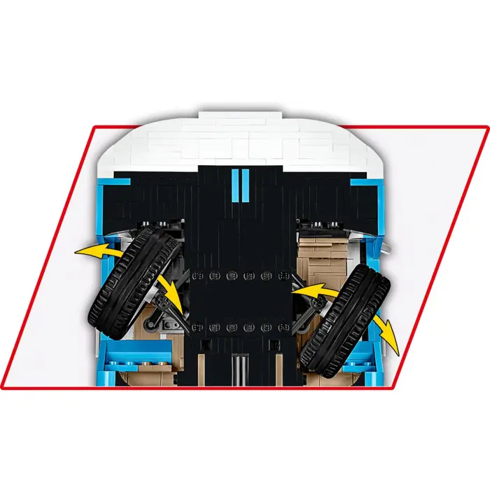 COBI Volkswagen T2b Bus, construction toy light blue/white, scale 1:12
