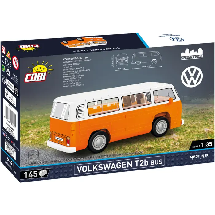 COBI Volkswagen T2b Bus (orange, scale 1:35)