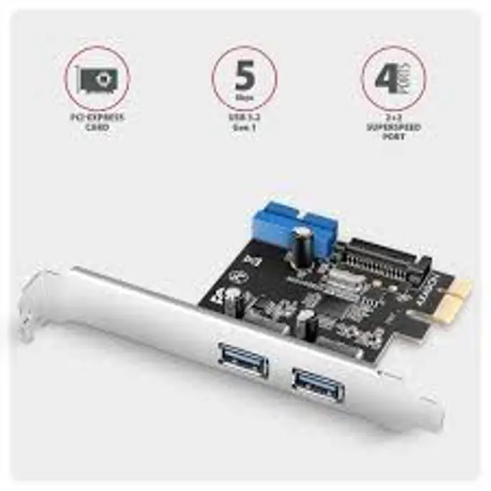 CON PCIe -> ext. USB 3.2 Gen1 x2, int. USB 19pin, PCEU-232RS, AXA