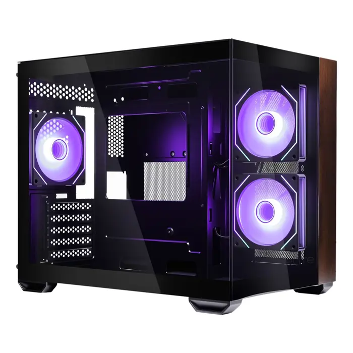Cooler Master Elite 481 Wood Mini Tower Black