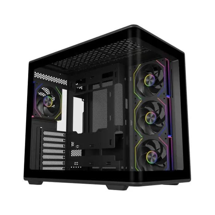 Cooler Master Elite 600 Tower Black, Transparent