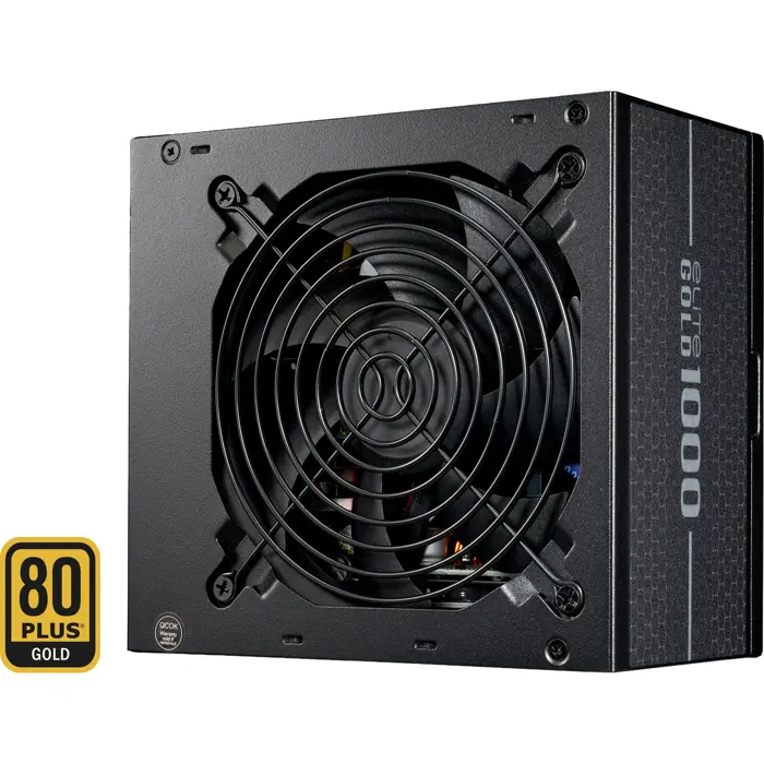 Cooler Master ELITE GOLD 1000 (black, 1x 12-pin high power GPU, 3x PCIe, 1000 watts)