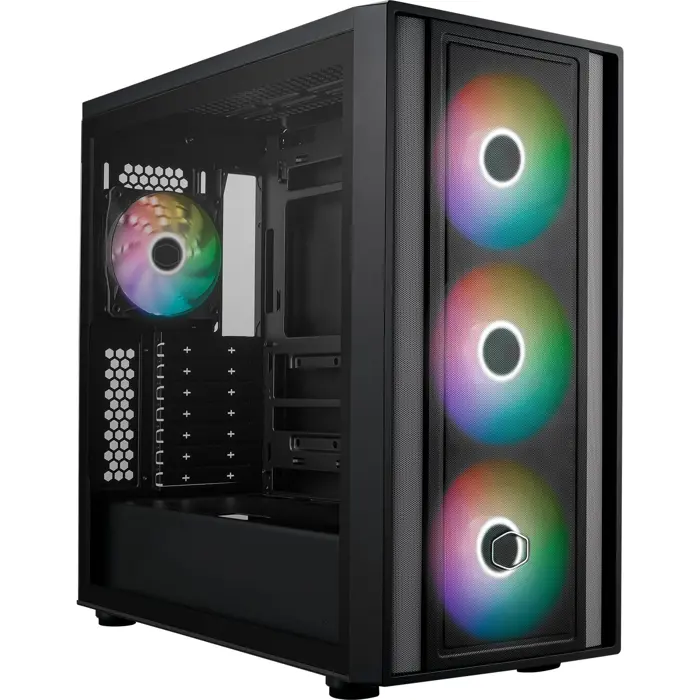 Cooler Master MasterBox 600, tower case (black, tempered glass)