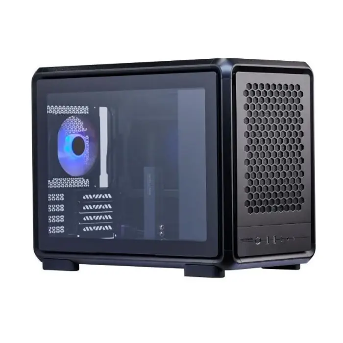 Cooler Master MasterFrame 400 Mesh PC-Gehäuse, Midi-Tower, Micro-ATX, ARGB, Tempered Glass - schwarz
