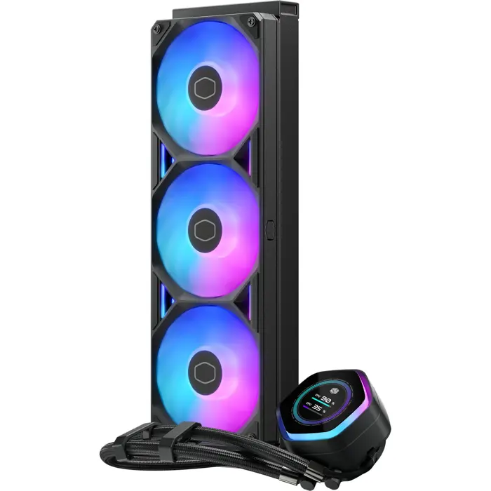 Cooler Master MasterLiquid 360 Atmos II LCD ARGB, water cooling system, black