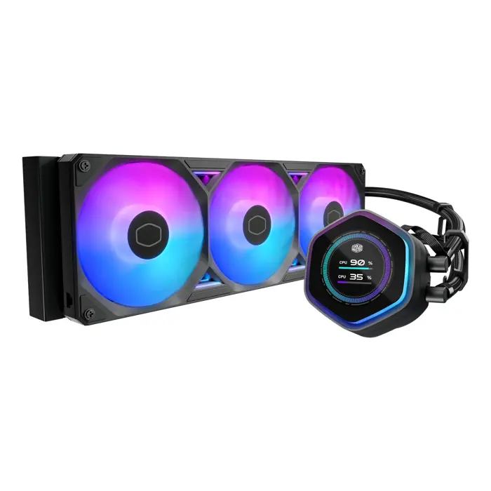Cooler Master MasterLiquid Atmos II 360 LCD Black Processor Liquid cooling kit 12 cm 1 pc(s)