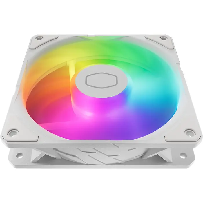 Cooler Master SickleFlow Edge 120 ARGB White Edition Fan Kit, white case fan, 3-pack, with A1 Mini LED controller, 120 mm