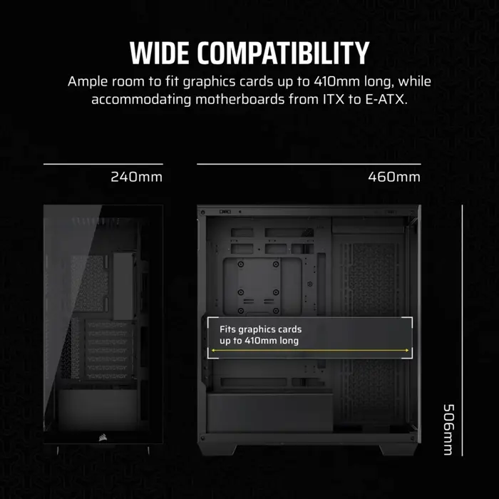 Corsair 3500X RS-R ARGB Midi Tower Black