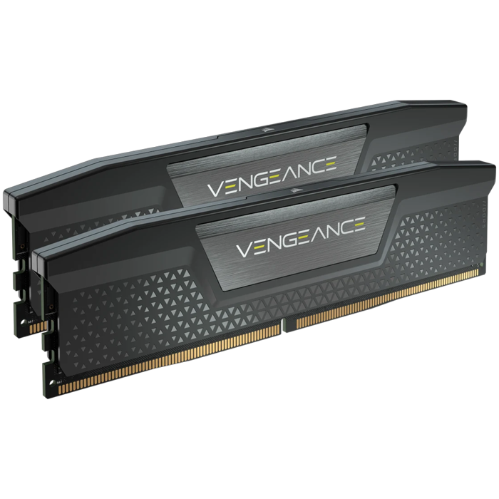 CORSAIR DDR5, 6400MT/s 32GB 2x16GB DIMM, 36-48-48-104, Std PMIC, XMP 3.0, VENGEANCE DDR5 Black Heatspreader, Black PCB, 1.4V