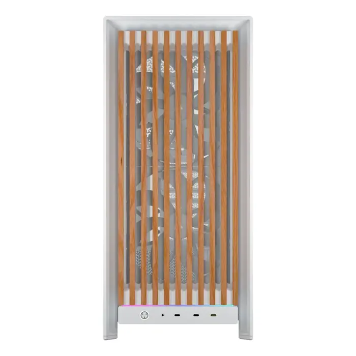 Corsair FRAME 5000D WOOD RS Midi Tower Walnut, White
