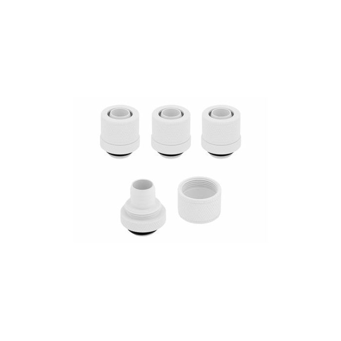 Corsair Hydro X Series XF Compression G1/4 13/10 Fittings Four Pack - white