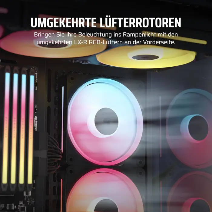 Corsair iCUE Link LX120-R RGB, PWM Lüfter - 120mm, black-CO-9051049-WW