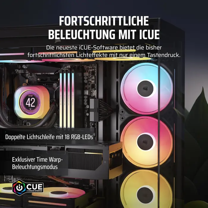 Corsair iCUE Link LX120-R RGB, PWM Lüfter - 120mm, black-CO-9051049-WW
